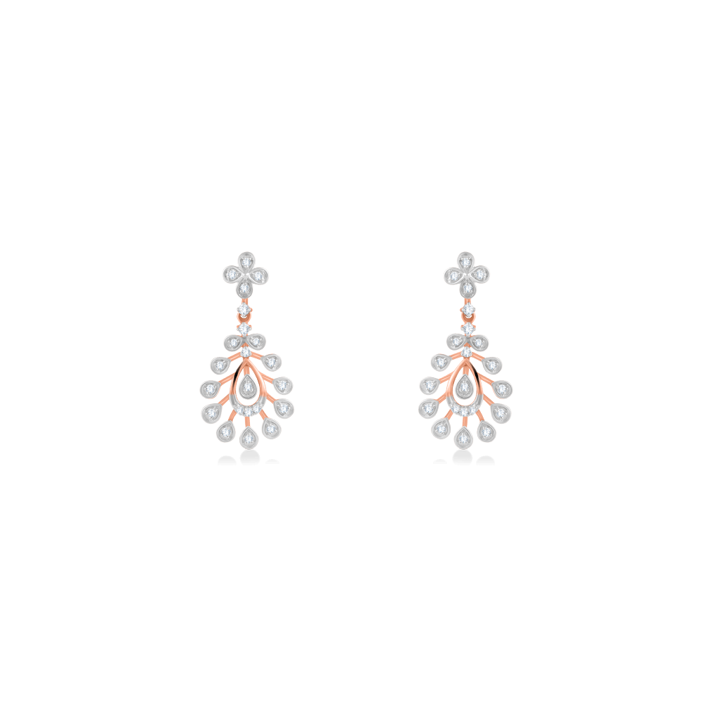 RoseFrost Diamond Earring